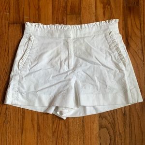 J.Crew High Waist Ruffle Hem Shorts